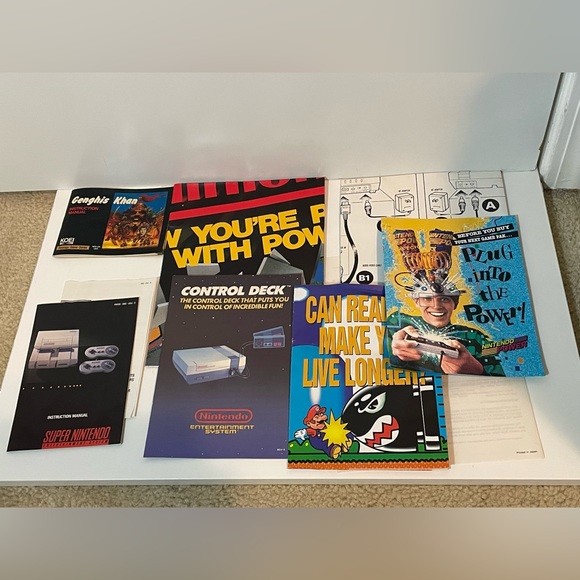 Vintage Nintendo entertainment system manuals poster instructions - Picture 1 of 1